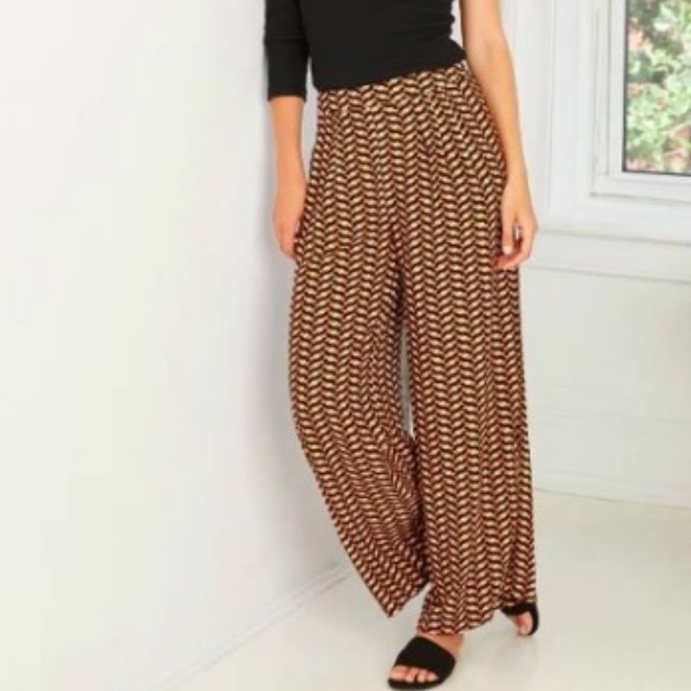 Who What Wear Wide Leg Pants High-Rise Black Sz 12